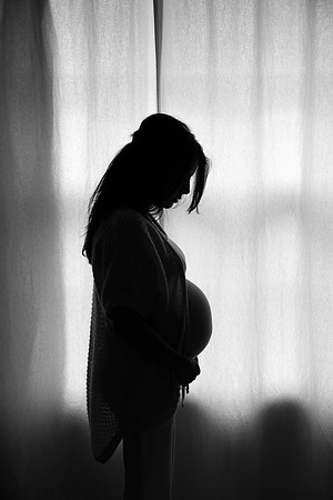 Baby bump silhouette